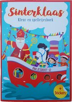 Sinterklaas sticker- , kleur- & doeboek "Pakjesboot 12"