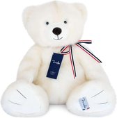 Knuffelbeer - L'Ours Français / De Franse Beer Met Echtheidscertificaat - 50 cm - Handgemaakt - Poederwit
