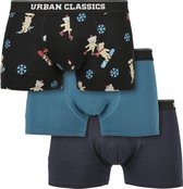 Heren - Boxershort - Christmas - Kerstmis - Underwear - Organic X-Mas Boxer Shorts 3-Pack teddy