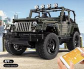JEEP Wrangler SUV Army Off Road Auto 4x4 Radiografisch - Compatible met grote merken Technic Technisch Creator Bouwpakket - 2096 Bouwstenen -Toy Brick LightingÂ®