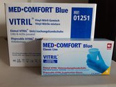 Med-comfort blue vitril -100 stuks - Maat S