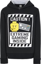Lego Hoodie zwart "Extreme Gaming Inside" -Maat 140