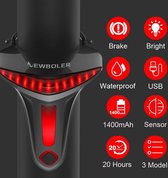Feu Arrière Vélo - Feu De Vélo - Feu Arrière Smart - Éclairage de vélo USB Rechargeable - Feux De Éclairage de vélo Led