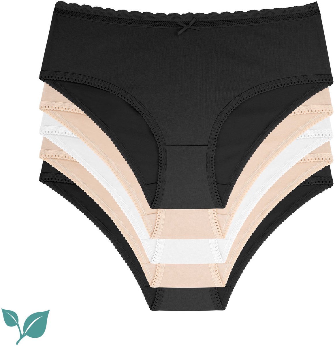 Dorina Dames slip 5-pack Basic Naomi  - XL