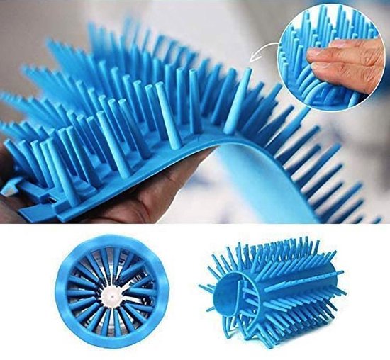 2 In 1 Hondenpoten Reiniger - Poten Schoonmaken Hond - Rubber - Blauw