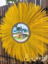 Seagrass Mirror yellow spiegel Ø 100 cm