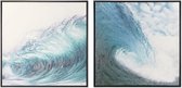 Schilderij DKD Home Decor Wave (83 x 4 x 83 cm)