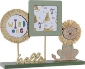Fotolijsten DKD Home Decor Meerdere Leeuw Hout Kristal (30 x 6 x 23 cm)