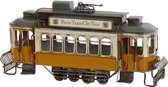 Voertuig DKD Home Decor Porto Tram City Tour Decoratief Metaal (28 x 8 x 14 cm)