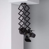 Plafondlamp Ledkia Kurangna Zwart 12 W (190x190x375 mm // 245x235x1030 mm)