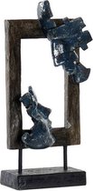 Decoratieve figuren DKD Home Decor Abstract Metaal Hars (18 x 9 x 39 cm)