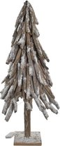 Kerstboom DKD Home Decor Boomstammen Berken LED Besneeuwd (50 x 50 x 100 cm)