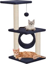 Baymate®Kat Klimrek - Kat Krabpaal -Boom Scratcher -Kat Springen Platform - voor katten dierbenodigdheden- Scratcher Pole Meubels Gym Huis ​- Donkerblauw