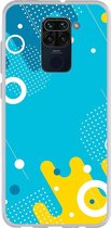 Smartphonebooster Telefoonhoesje - Back Cover - Geschikt Voor Xiaomi Redmi Note 9 - Blue En Blue
