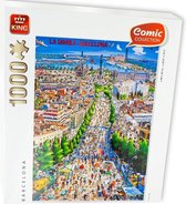 King Puzzle 1000 pièces - Barcelona - 68 x 49 cm - collection BD