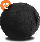 RIVO Dynabal - Zitballen - Ø 65cm – Hoogwaardige Ergonomische Zitbal - Antraciet