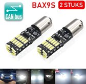 Autolampen BAX9S H6W (64132) - CANbus - Led Signal Light - 12V -  Knipperlicht -26 LED 6W 3030SMD Bright White - 6500k - 2 Stuks