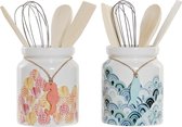 Pot voor Keukengerei DKD Home Decor Dolomite (2 pcs)
