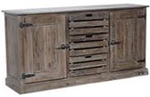 Dientafel DKD Home Decor Hout Metaal (160 x 45 x 85 cm)