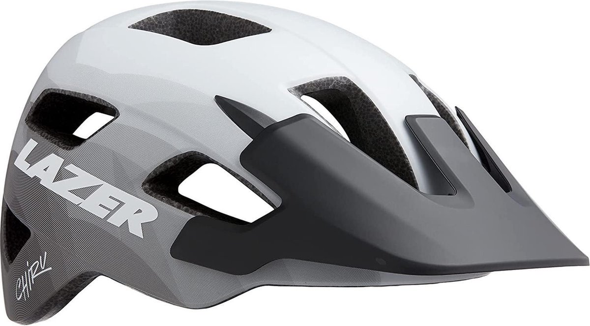 Lazer Fietshelm Chiru 55-59 Cm Polystyreen Wit/zwart Maat M