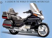 Honda Goldwing Motorcycle   Metalen wandbord 30 x 41 cm.