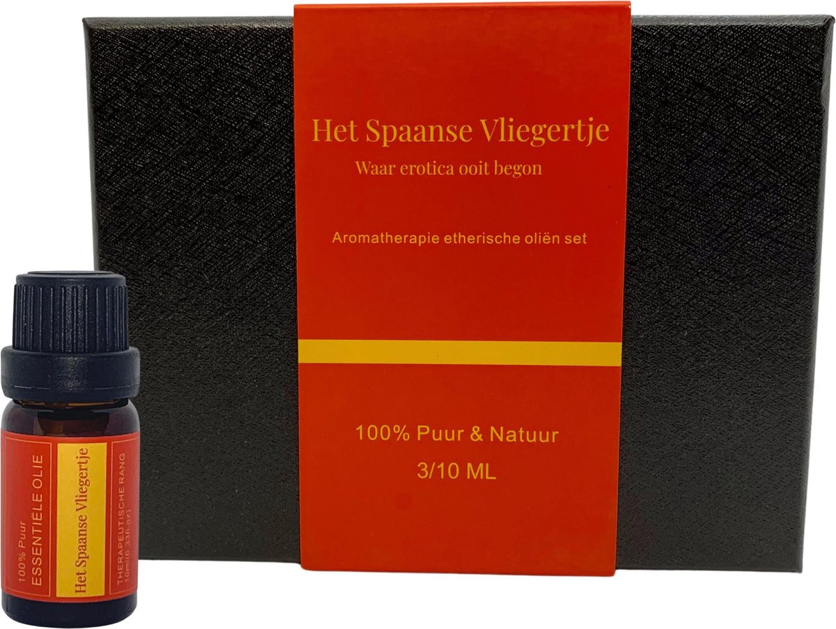 Goedkoopste Het Spaanse Vliegertje - Etherische olie set - 100 puur en natuurlijk - Erotiek - Geschikt voor aroma diffuser Futex - 3 stuks 10 ml
