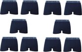 10 PACK Boxershort Heren | Maat M/L | Microfiber | Donkerblauw | Ondergoed Heren | Onderbroeken Heren |