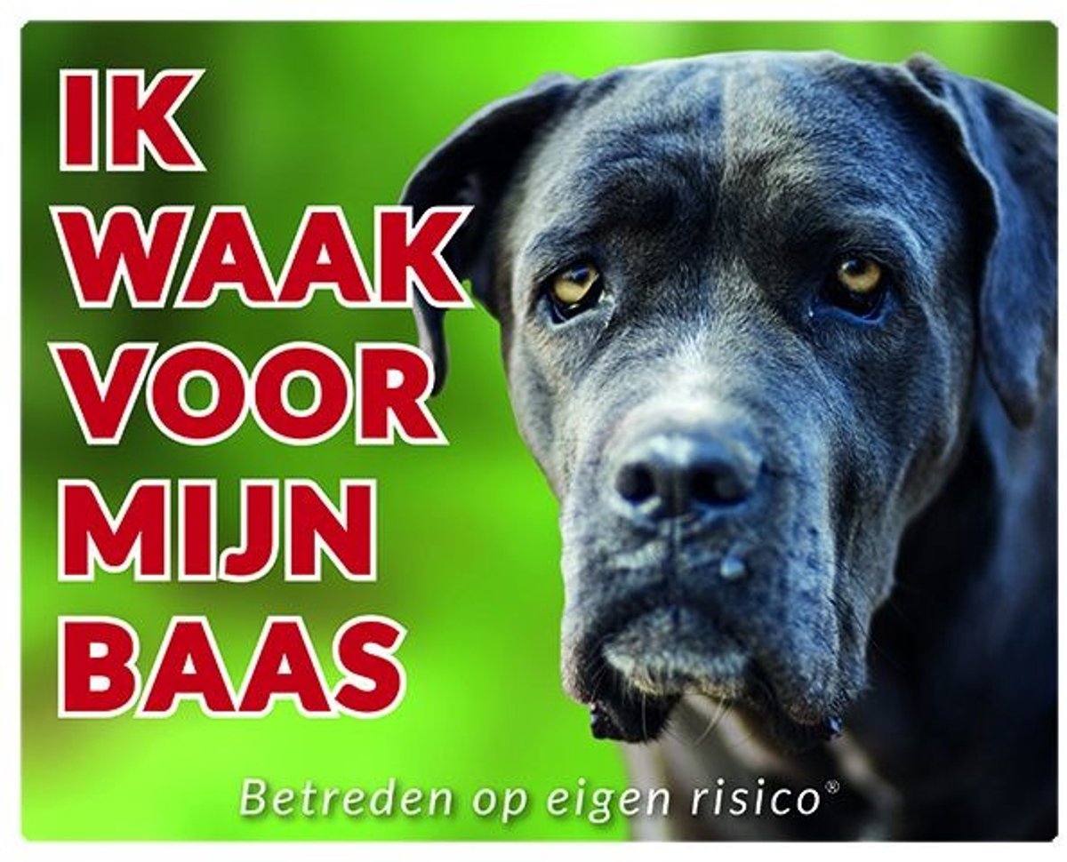Bol.com Cane Corso Waakbord - Ik waak voor mijn baas aanbieding