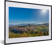 Fotolijst incl. Poster - Toscane - Italië - Zon - 40x30 cm - Posterlijst