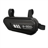 B-soul - Frame tas hard voor MTB Fiets - Zwart - Waterdicht - Grote capaciteit - Fietstas  - Voor Wielrennen , Mountainbike , Racefiets , Omafiets , Opafiets en andere Fietsen - Regenbestendig - Waterbestendig