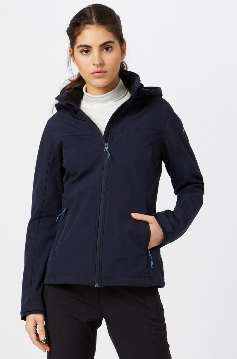Icepeak Brenham Dames Softshell Jack Donkerblauw