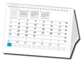 Castelli datadeskkalender 2022 - kleiner dan A5 formaat kalender - 1 maand per blad - neutraal