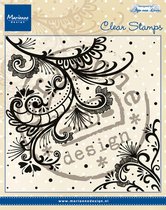 Clear stamp - Stempel - Marianne Design clear stamps Anja's swirl