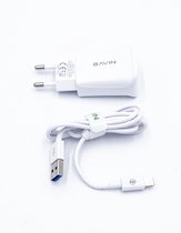 Bavin Charger - Oplader - Opladerset -  voor iPhone/iPad - 1M - Wit