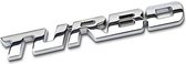 Turbo Embleem - Chroom - Supercharcher - Tuning - Badge - Logo