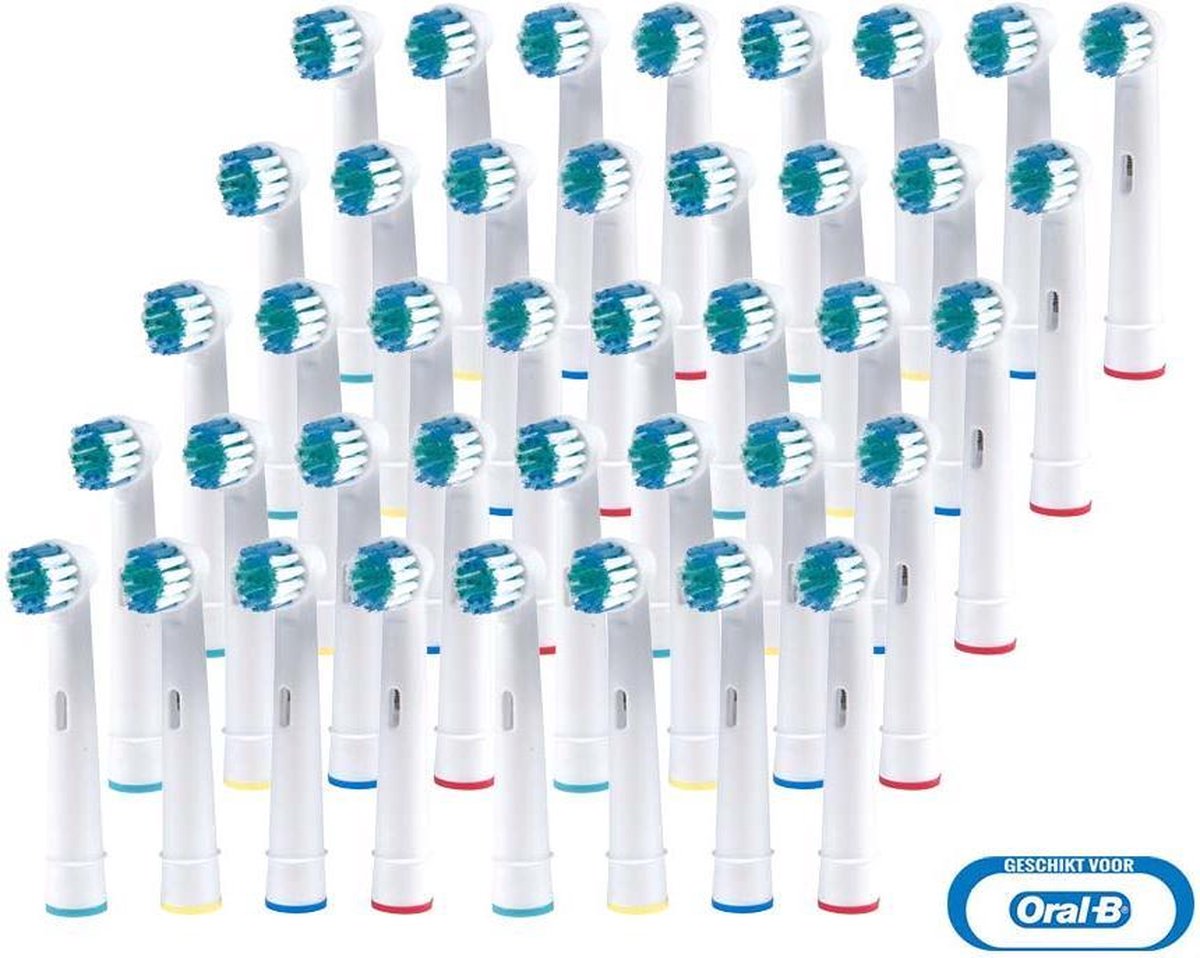 Opzetborstels 40 stuks - Megapack - Universele Opzetborstels - Voor Oral B Elektrische Tandenborstel