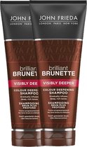 John Frieda Brilliant Brunette Visibly Deeper Shampoo Multi Pack - 2 x 250 ml