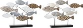 Decoratieve figuren DKD Home Decor Metaal (2 pcs) (65.4 x 9.5 x 43 cm)