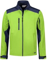 Luxe gewatteerd damesjack, kleur Red/ Navy, Maat L
