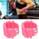 1 paar yoga fitness afneembare gewichtdragende armbanden sport gewichtdragende siliconen polsbandjes, specificatie: 900G (roze)