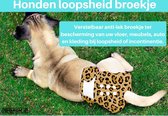 Sharon B Loopsheidbroekje hond - Luipaard - Maat M - Wasbaar - Taille: 28-33 cm - Bij incontinentie en loopsheid