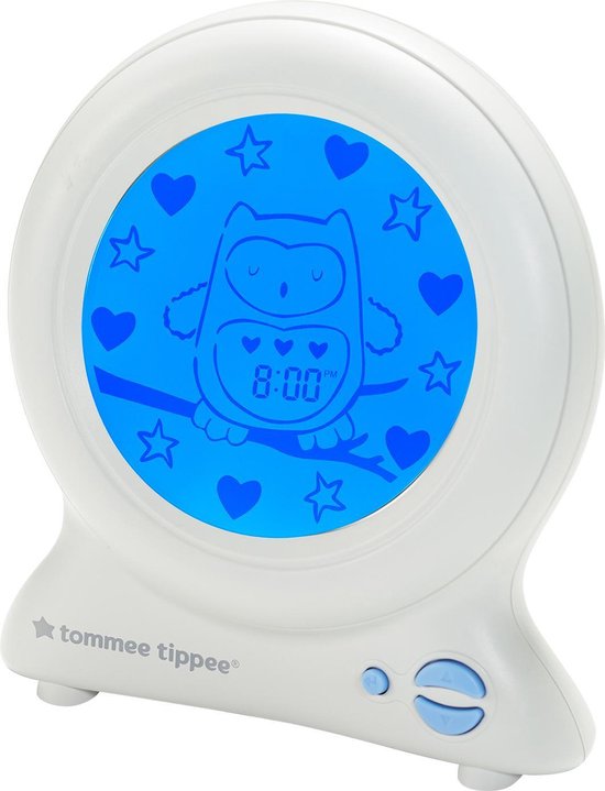 Tommee Tippee Groclock slaaptrainerklok - wekker en nachtlampje voor jonge kinderen - USB-aansluiting