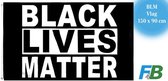 F4B Black Lives Matter Vlag | 150x90 cm | BLM Vlag | 100% Polyester | Messing Ogen | Weerbestendig