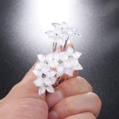 HYKS - haaraccessoires - haarpin - bruiloft accessoires - gala accessoires - flower pin - 10 stuks