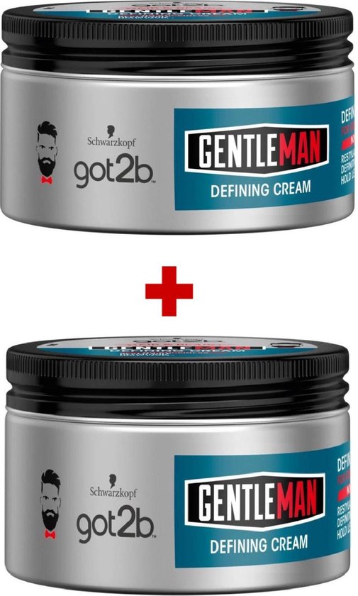 Schwarzkopf Got2b Gentleman Defining Cream2 X 100ml Bol