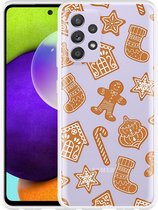 Hoesje Geschikt voor Samsung Galaxy A52s Christmas Cookies
