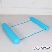Jumada's Opblaasbaar Hangmat voor Zwembad - Luchtbed Zwembad - Luchtmatras - Waterhangmat - Lichtblauw