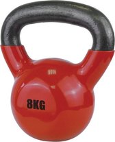 Urban Fitness Kettlebell 8 Kg Staal/vinyl Zwart/rood