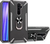 Voor Xiaomi Redmi Note 8 Pro PC + TPU-beschermhoes met 360 graden draaibare ringhouder (grijs)