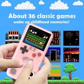 iPhone 11 hoesje | Retro games | 36 spellen | Kleurendisplay | Roze | Geschikt voor spelen van 36 verschillende retro games